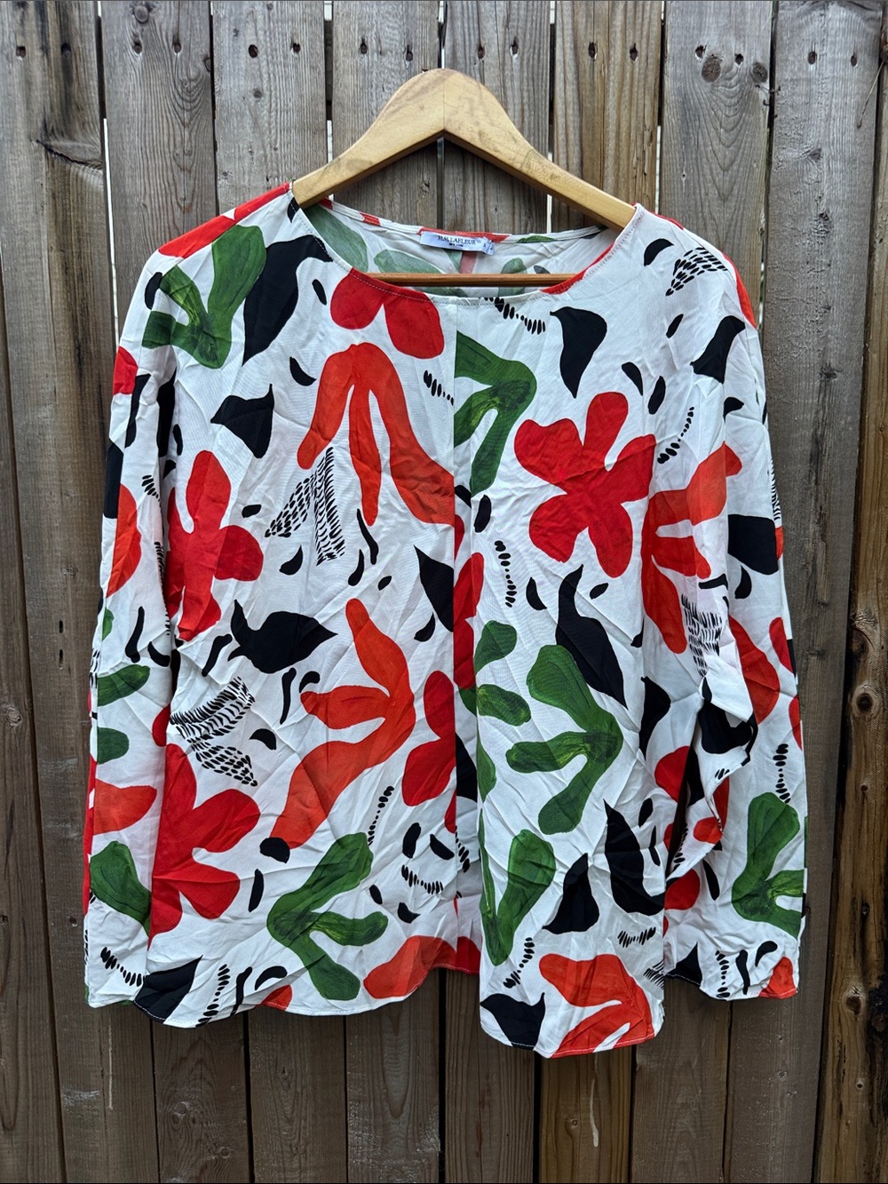 MM Lafleur silk floral top